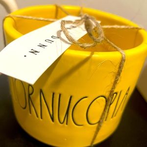 Rae Dunn cornucopia planter